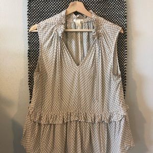 H&M Boho Peplum Top Size 10
